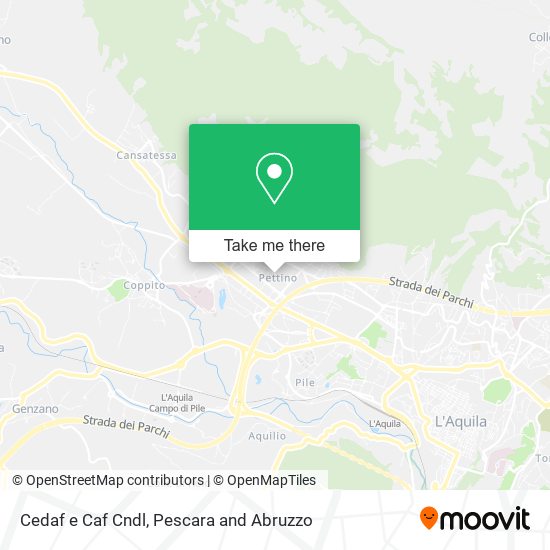 Cedaf e Caf Cndl map