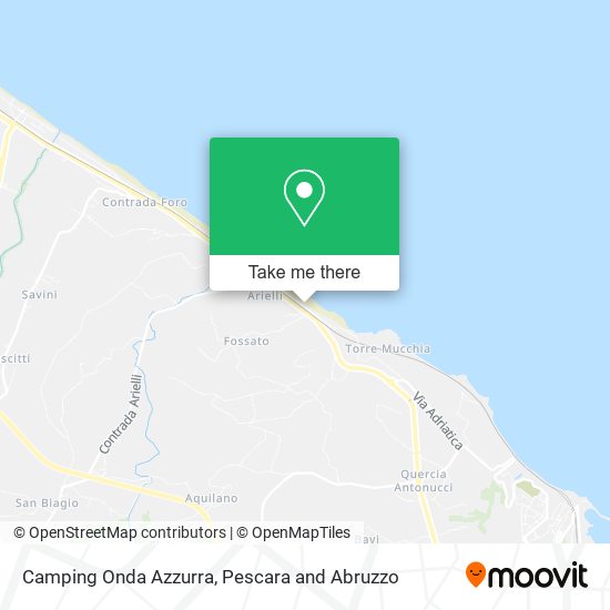 Camping Onda Azzurra map
