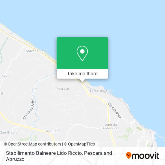 Stabilimento Balneare Lido Riccio map