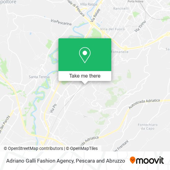 Adriano Galli Fashion Agency map