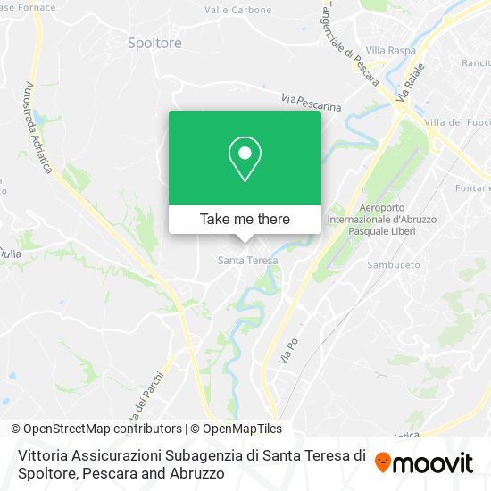 Vittoria Assicurazioni Subagenzia di Santa Teresa di Spoltore map