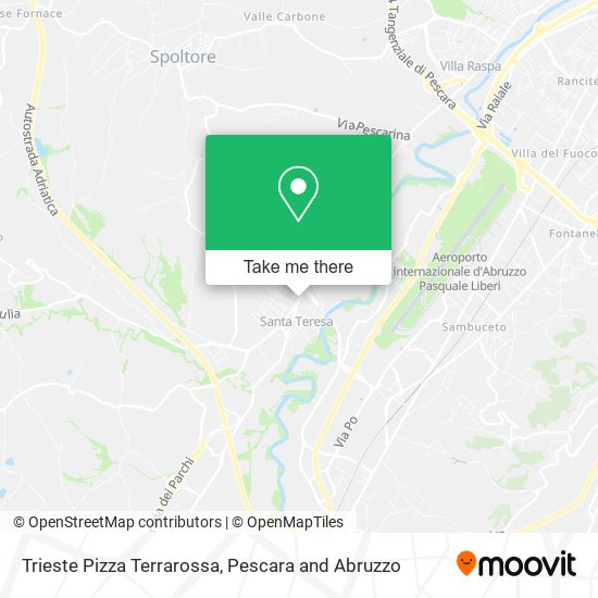 Trieste Pizza Terrarossa map