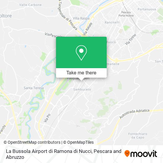 La Bussola Airport di Ramona di Nucci map