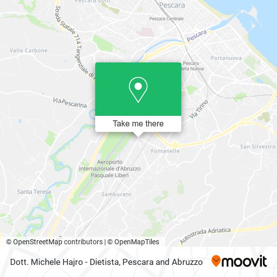 Dott. Michele Hajro - Dietista map