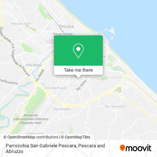 Parrocchia San Gabriele Pescara map