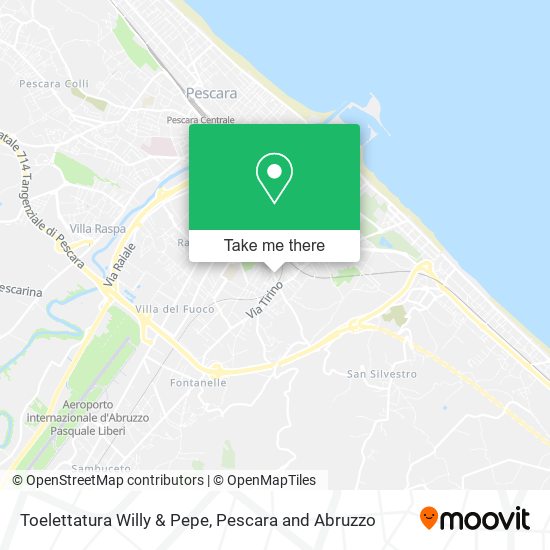 Toelettatura Willy & Pepe map