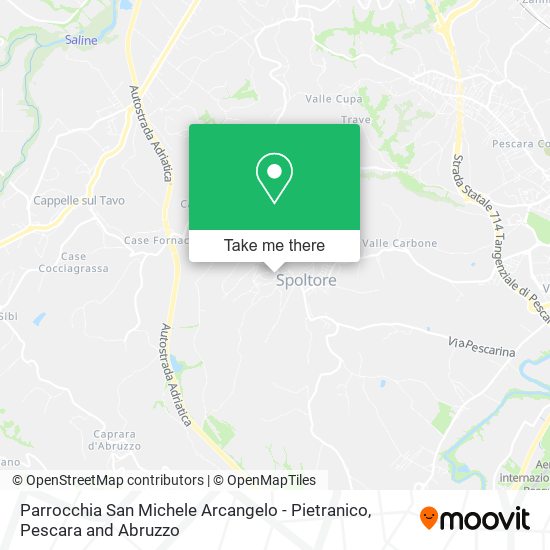 Parrocchia San Michele Arcangelo - Pietranico map