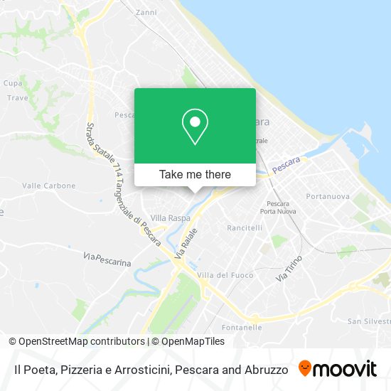 Il Poeta, Pizzeria e Arrosticini map