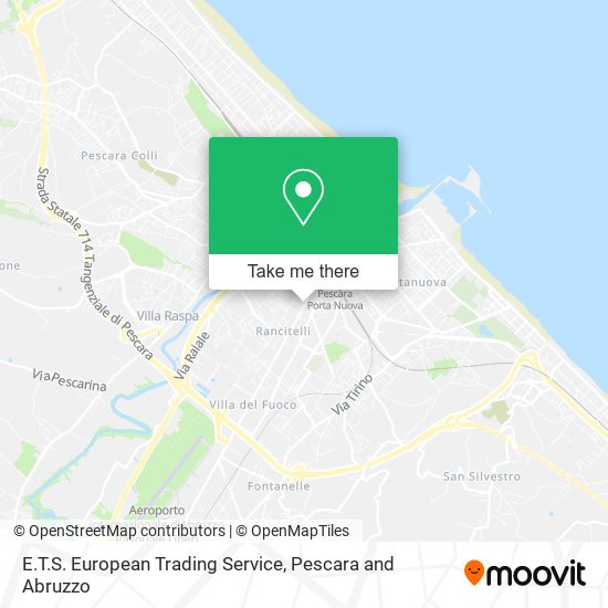 E.T.S. European Trading Service map
