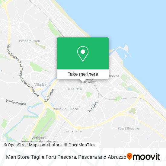 Man Store Taglie Forti Pescara map