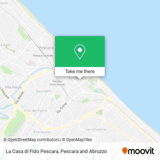 La Casa di Fido Pescara map