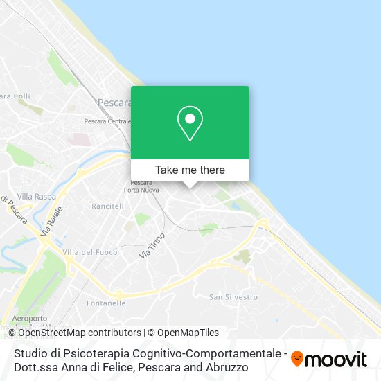 Studio di Psicoterapia Cognitivo-Comportamentale - Dott.ssa Anna di Felice map