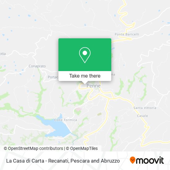 La Casa di Carta - Recanati map