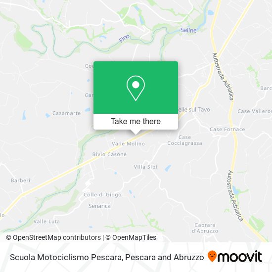 Scuola Motociclismo Pescara map