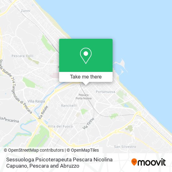 Sessuologa Psicoterapeuta Pescara Nicolina Capuano map