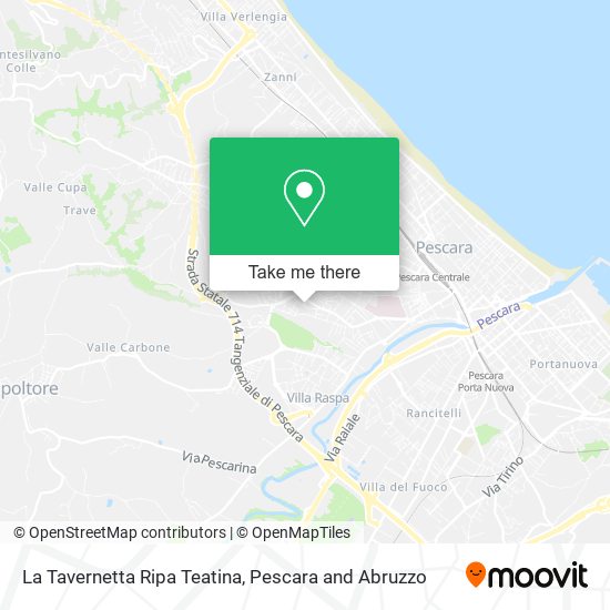 La Tavernetta Ripa Teatina map