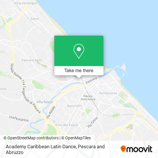 Academy Caribbean Latin Dance map