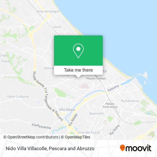 Nido Villa Villacolle map