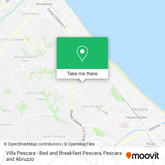 Villa Pescara - Bed and Breakfast Pescara map