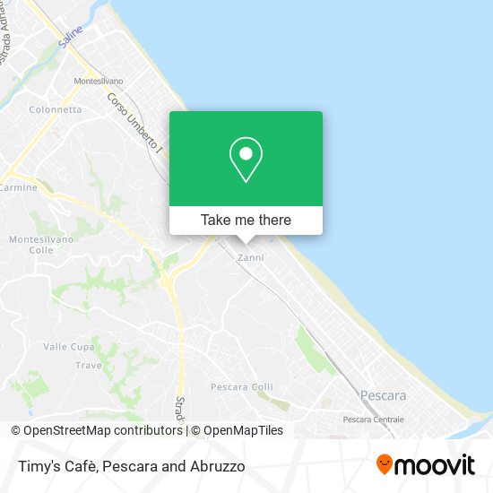 Timy's Cafè map