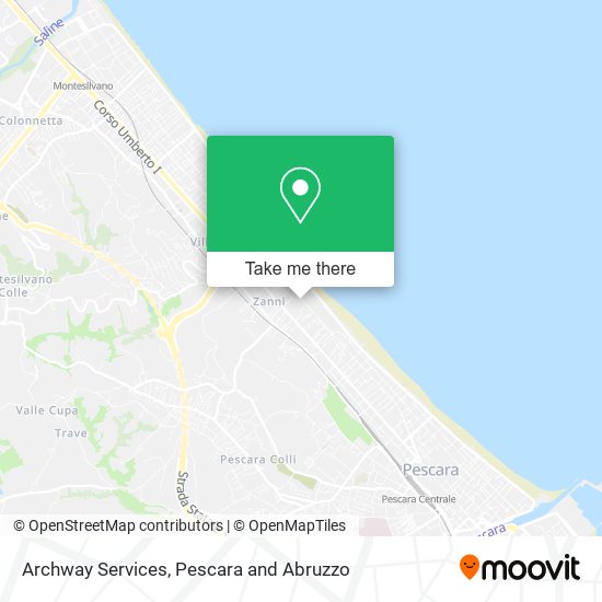 Archway Services map