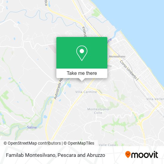 Familab Montesilvano map