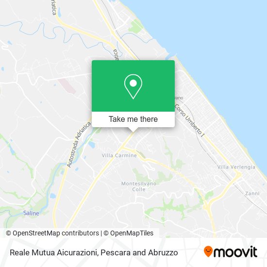 Reale Mutua Aicurazioni map