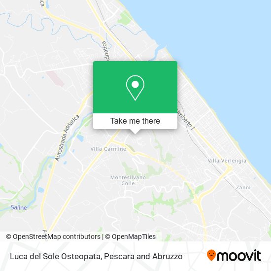 Luca del Sole Osteopata map