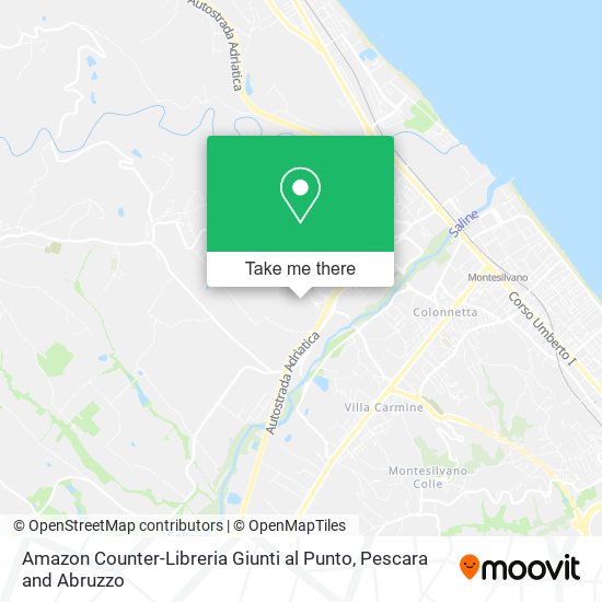 Amazon Counter-Libreria Giunti al Punto map