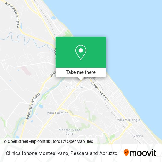 Clinica Iphone Montesilvano map
