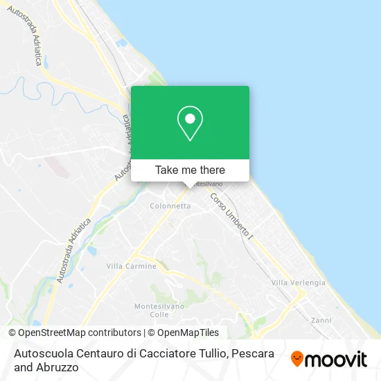 Autoscuola Centauro di Cacciatore Tullio map
