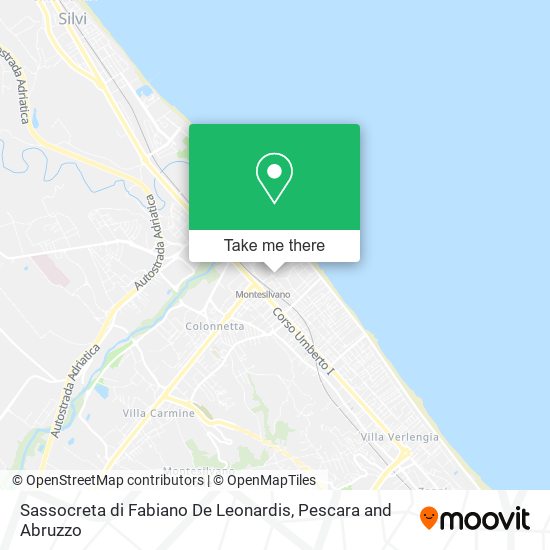 Sassocreta di Fabiano De Leonardis map