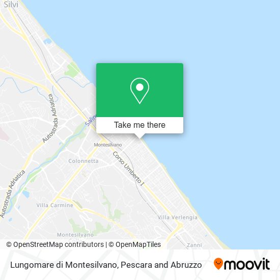 Lungomare di Montesilvano map