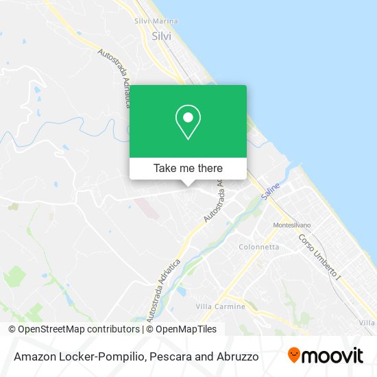 Amazon Locker-Pompilio map