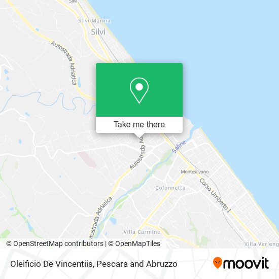 Oleificio De Vincentiis map