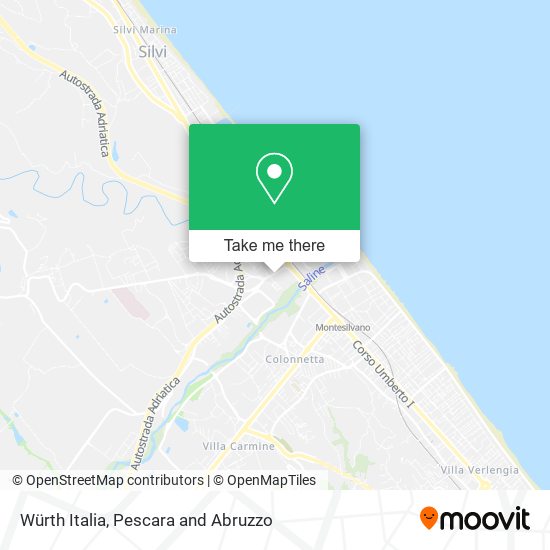 Würth Italia map