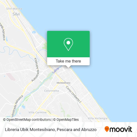 Libreria Ubik Montesilvano map