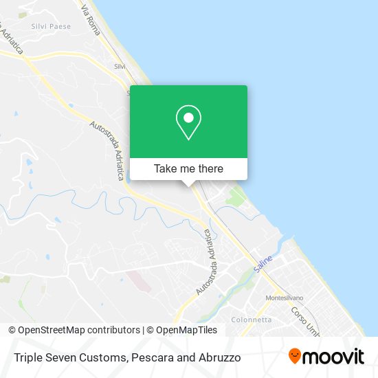 Triple Seven Customs map