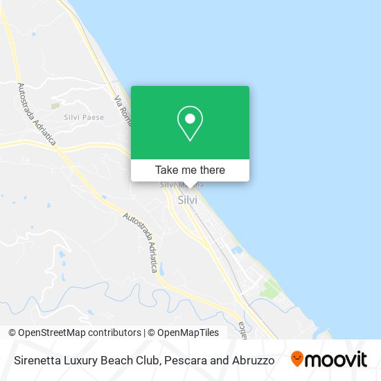Sirenetta Luxury Beach Club map