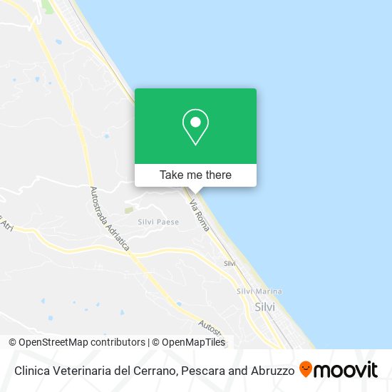 Clinica Veterinaria del Cerrano map