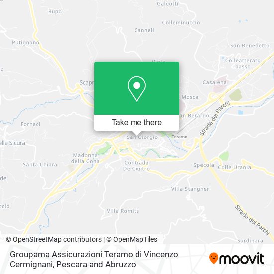 Groupama Assicurazioni Teramo di Vincenzo Cermignani map