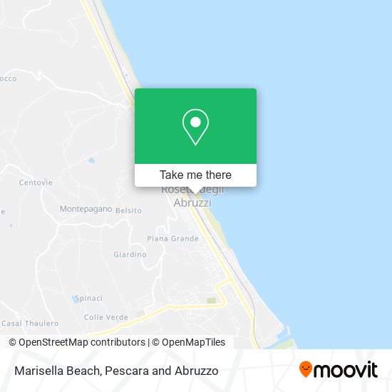 Marisella Beach map