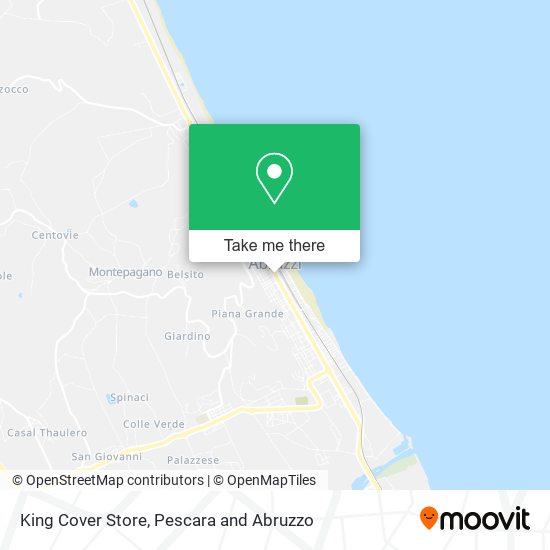 King Cover Store map
