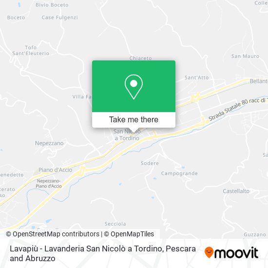 Lavapiù - Lavanderia San Nicolò a Tordino map