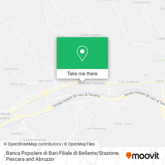 Banca Popolare di Bari-Filiale di Bellante / Stazione map