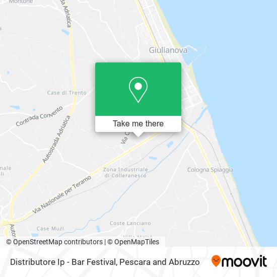Distributore Ip - Bar Festival map