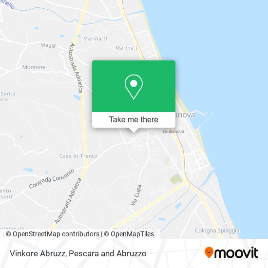 Vinkore Abruzz map
