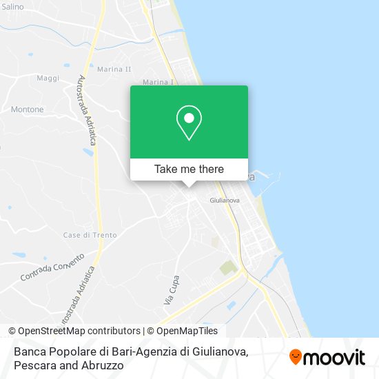 Banca Popolare di Bari-Agenzia di Giulianova map