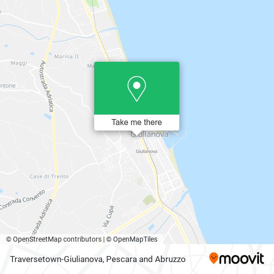 Traversetown-Giulianova map