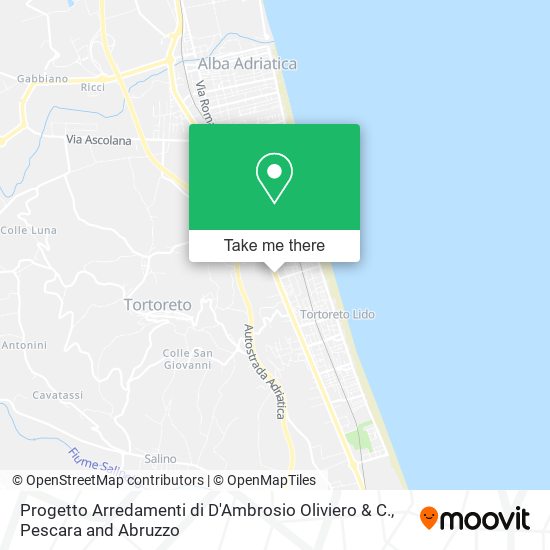 Progetto Arredamenti di D'Ambrosio Oliviero & C. map